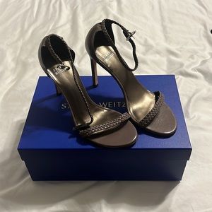 Stuart Weitzman Nudistsong Barebraid Clay Nappa